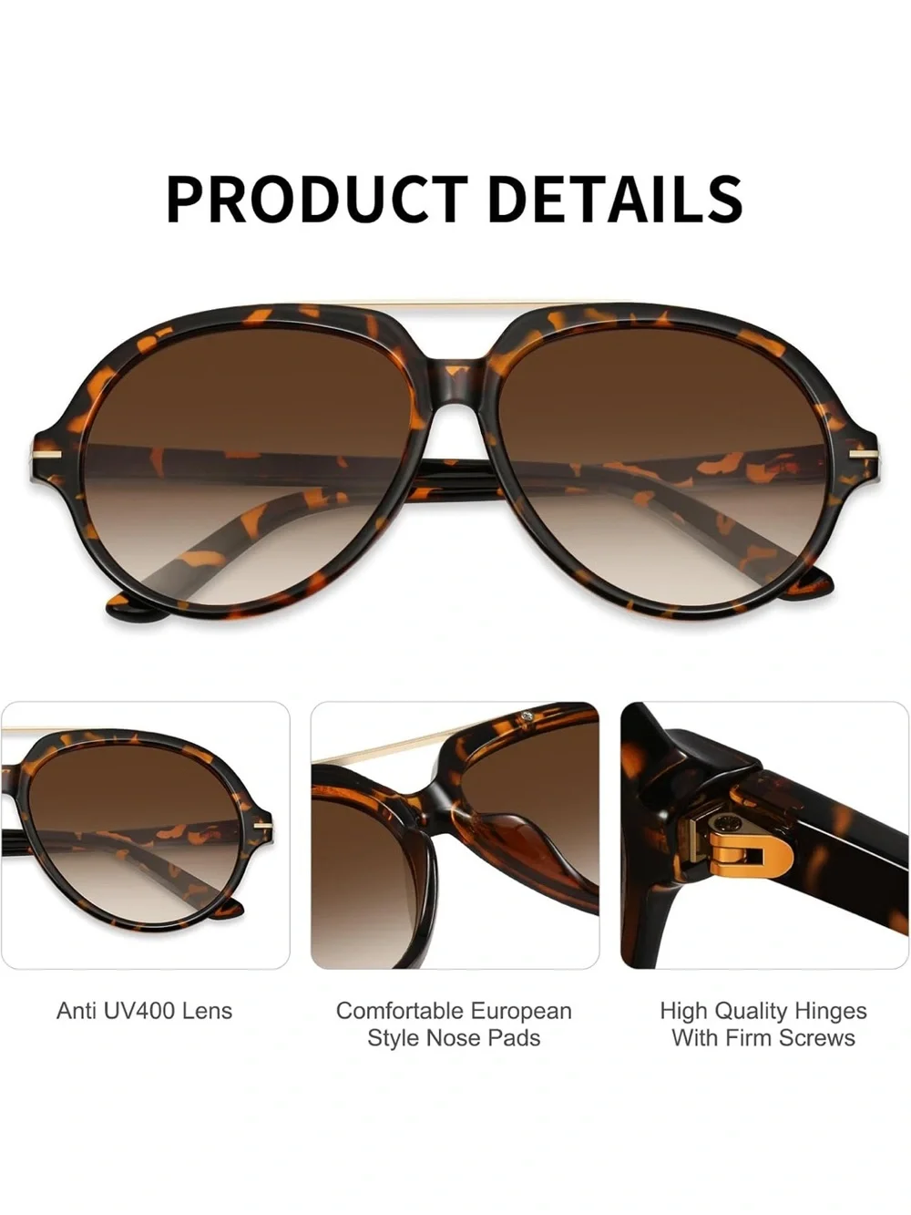 Tortoiseshell and Black Round Sunglasses Duo - Classic Look